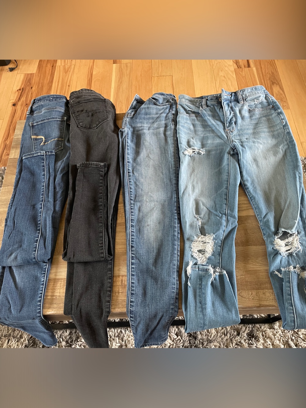 American Eagle Outfitters Women's Assorted Blue Jeans - Light to Dark Washes